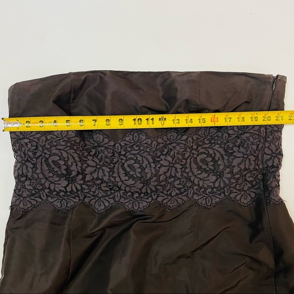 ann Taylor dress brown strapless size 10 - Picture 9 of 11